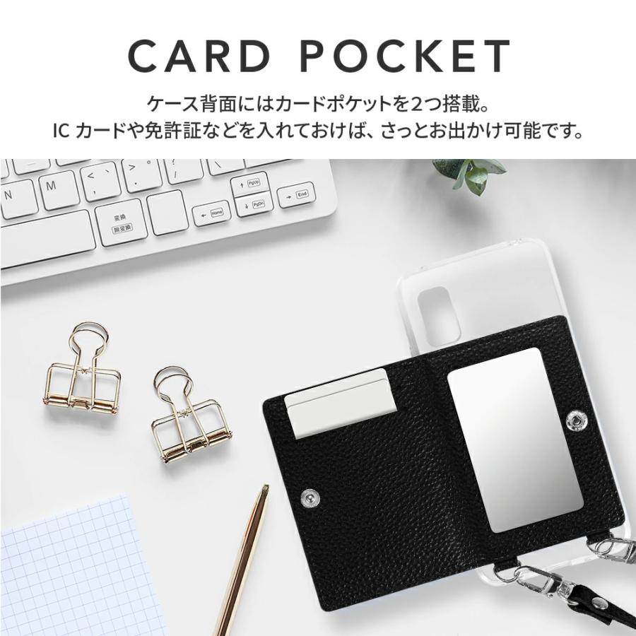LEPLUS NEXT AQUOS wish3 SH-53D ショルダーストラップ付きレザー