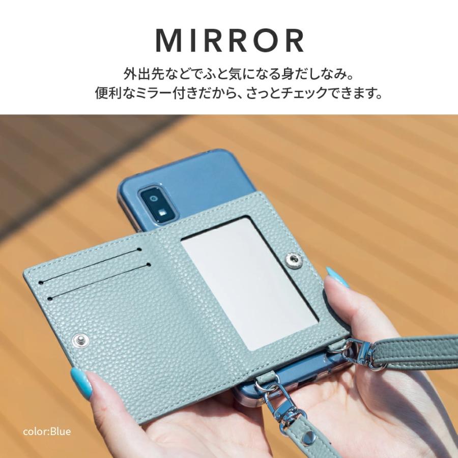 LEPLUS NEXT AQUOS wish3 SH-53D ショルダーストラップ付きレザー