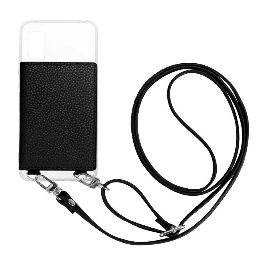 LEPLUS NEXT AQUOS wish3 SH-53D ショルダーストラップ付きレザー
