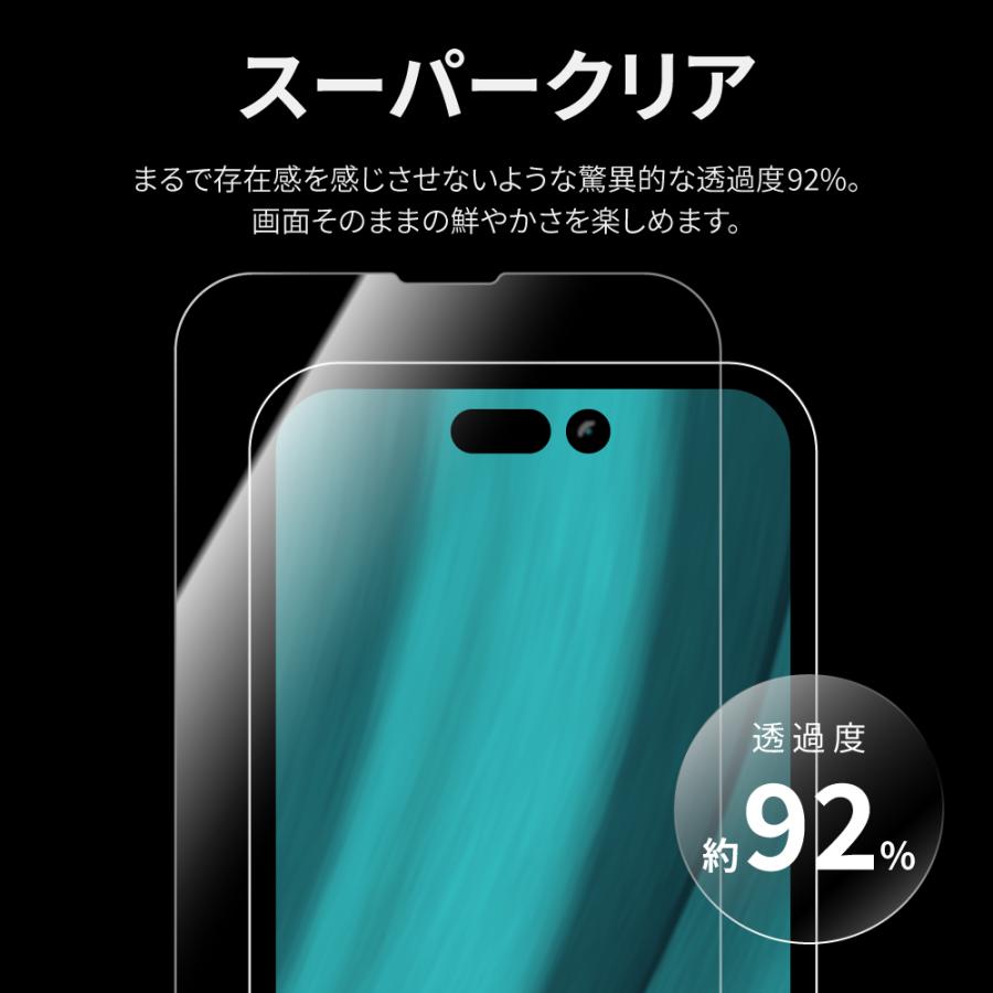 iPhone 14 Pro ガラスフィルム 液晶保護フィルム GLASS PREMIUM FILM
