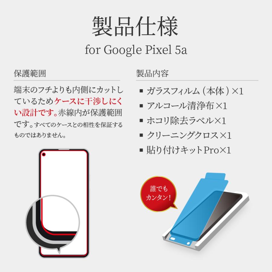 Google Pixel 5a ガラスフィルム 液晶保護フィルム GLASS PREMIUM FILM