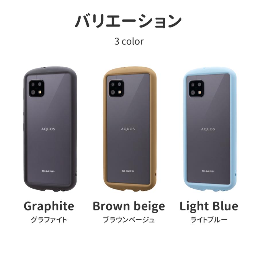 AQUOS sense6 SH-54B SHG05 ケース カバー 耐衝撃背面クリア
