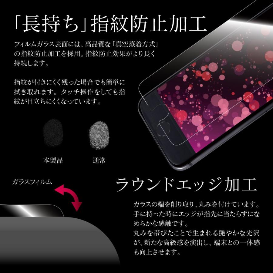 iPhone SE (第3世代/第2世代) iPhone8 ガラスフィルム 液晶保護フィルム GLASS PREMIUM FILM スタンダードサイズ 超透明｜ms-style｜04