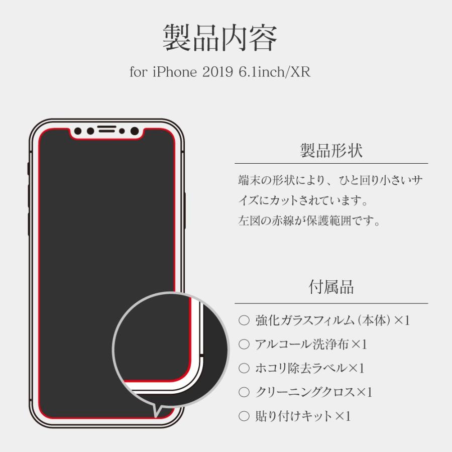 iPhone 11 XR ガラスフィルム 液晶保護フィルム GLASS PREMIUM FILM
