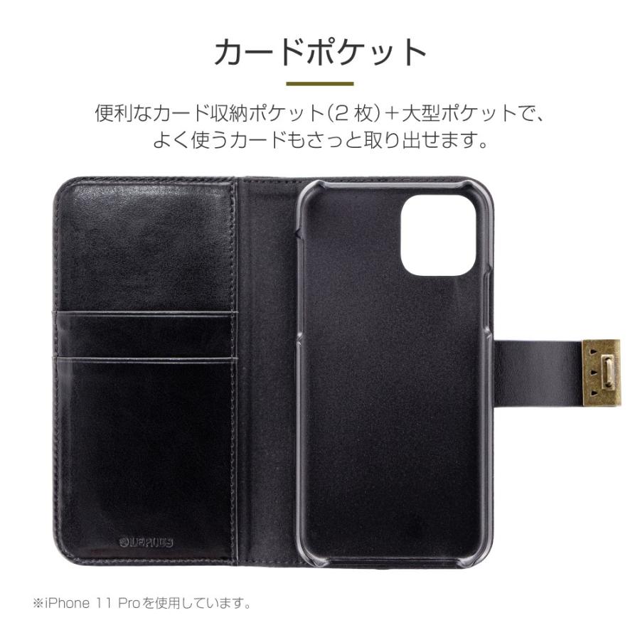 iPhone 11 手帳型ケース ロック機能搭載PUレザーブックケース NUMBER