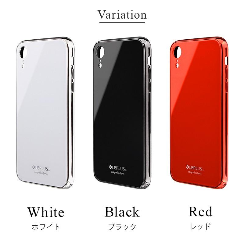 iPhone XR 背面ガラスシェルケース SHELL GLASS PREMIUM : LEPLUS