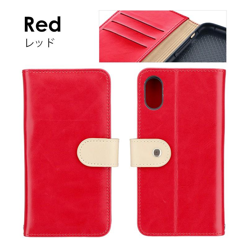 iPhone X XS 手帳型 スマホ ケース レッド 赤 保護ケース iPhone X XS 手帳型 スマホ ケース レッド 赤 保護ケース Amazon.co.jp