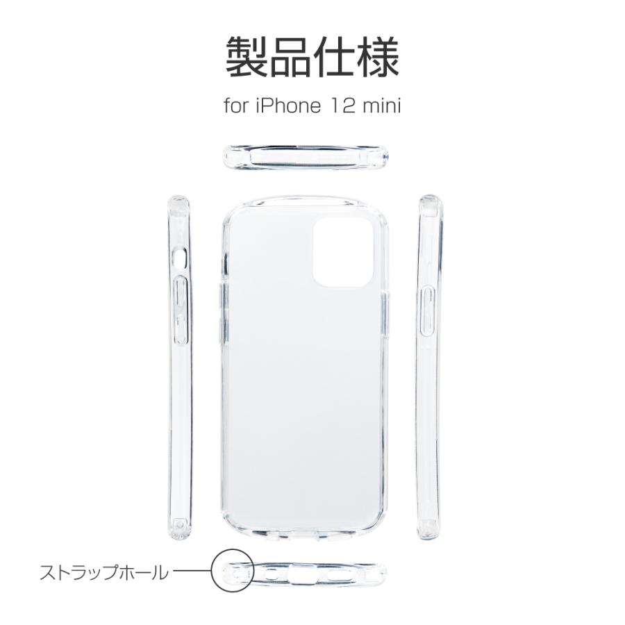iPhone 12 mini ケース カバー クリアケース 耐衝撃ソフトケース CLEAR
