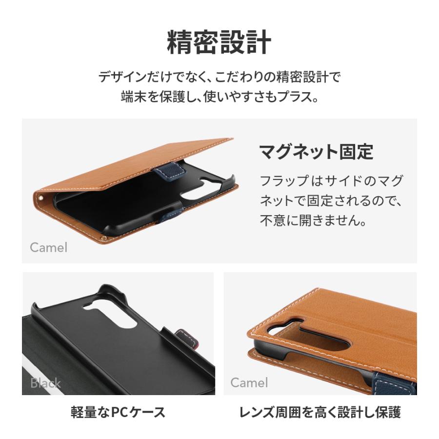 [PriQ] Galaxy S23 SC-51D/SCG19 薄型・軽量PUレザー手帳ケース 「Twoal W」 キャメル : LEPLUS ...