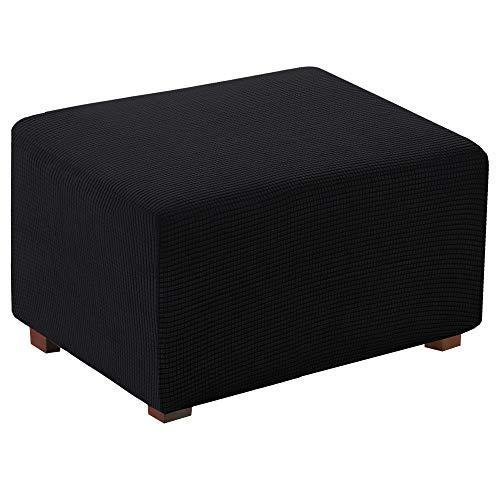 Ottoman Slipcovers ストレッチ長方形折りたたみ式ストレージカバー ストレッチファブリック ストレージ オットマンカバー 並行