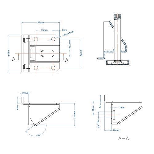 大感謝セール Rok Hardware 4パック 高耐久 8000ポンド 耐荷重調節可能 家具脚レベラー 並行輸入 並行輸入 その他建築金具 Panero Shop