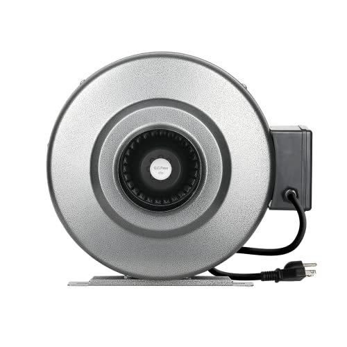 iPower 室内栽培 4インチ約10cm190CFMインラインファン グロウテント用