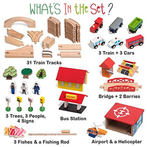 最大59%OFFクーポンKipipol 列車セット 木製列車トラック電車 子供 4歳