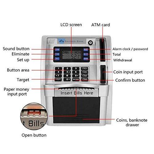 ウルトラ！ LB電子ミニ ATM マシン 貯金箱 ATM節約銀行 誕生日のプレゼントに最適 並行輸入 【R1915962911】(10674円)