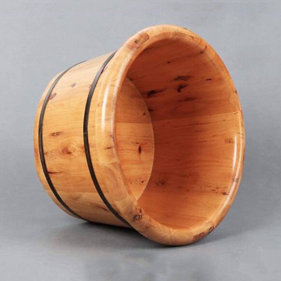 返品送料無料 足浴バケツ家庭用木製足湯厚み木製ペディキュアバレル 天然木効果的な断熱材筋肉の緊張緩和リラックスすることができ足をより快適にする Jkdw 冷暖房器具 空調家電 Chescotimes Com