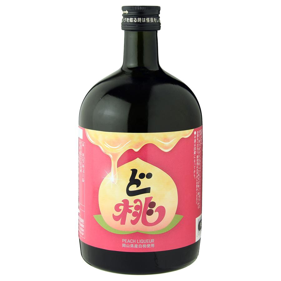 誕生日 ギフト PEACH LIQUEUR「ど桃」 720ml 桃 もも 果汁 果肉 甘い お酒 フルーツ とろとろ リキュール 女性 母 母の日 内祝い プレゼント 宮下酒造 果実酒 | 宮下酒造