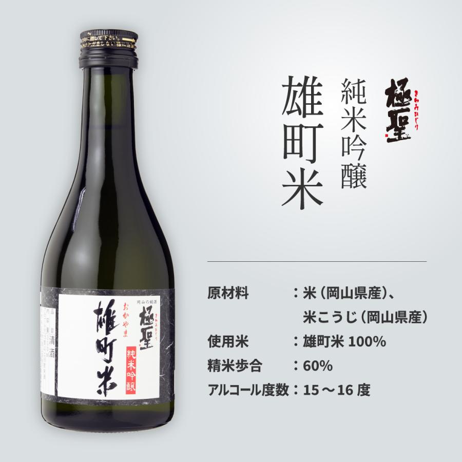 宮下酒造 お歳暮 日本酒 ギフト 極聖 岡山の酒米 純米吟醸飲み比べ