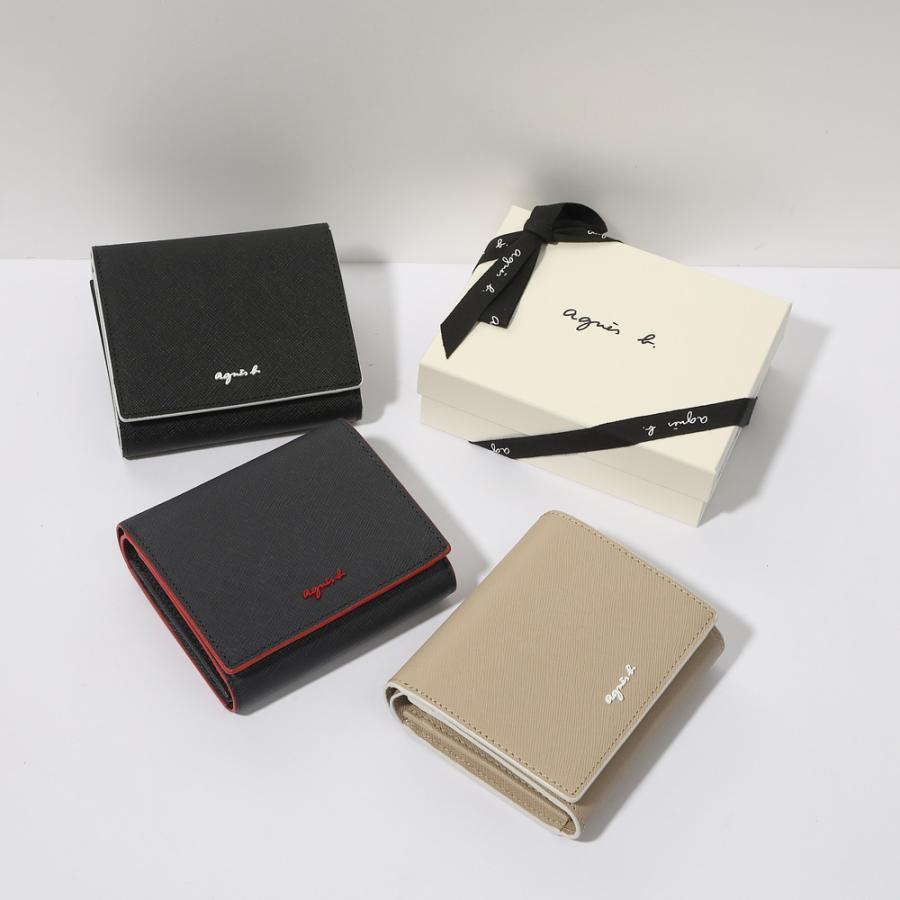 アニエスベー agnes b 二つ折り財布　ほぼ新品　箱無し ほぼ新品】agnes b アニエスベー 二つ折り財布 ベージュ｜Yahoo!フリマ