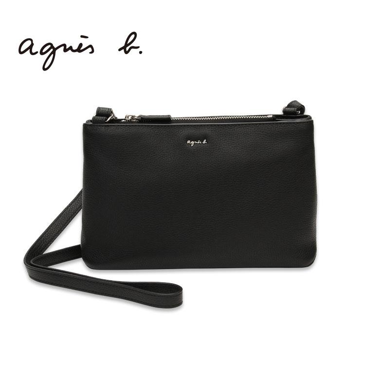美品 agnes b. アニエスベー ショルダーバッグ サコッシュ レザー agnes b.（アニエスベー） サコッシュ ショルダーバッグ レディース 本