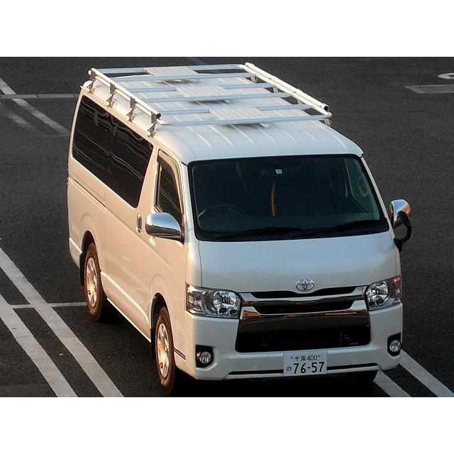 200系ハイエース MSC アルミルーフ キャリア 2.8m＋NEW4段 リアラダー