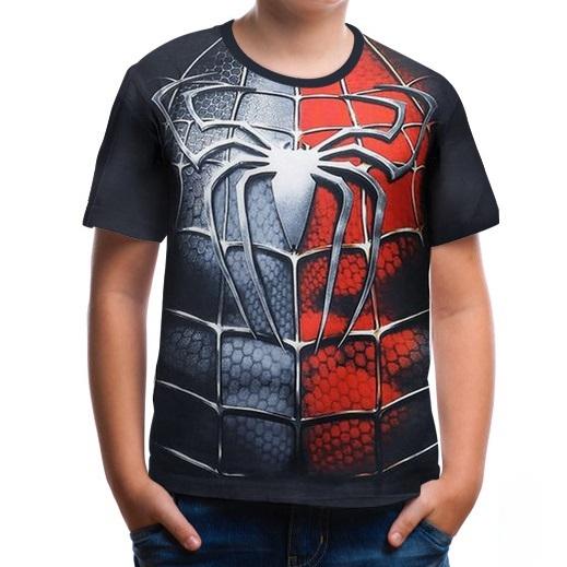 スパイダーマンＴシャツ 子供服 キッズ コンプレッション 動きやすい 半袖 格好良い 変身Ｔシャツ ボーイズ 男児 柔らかい レッド｜mscorp