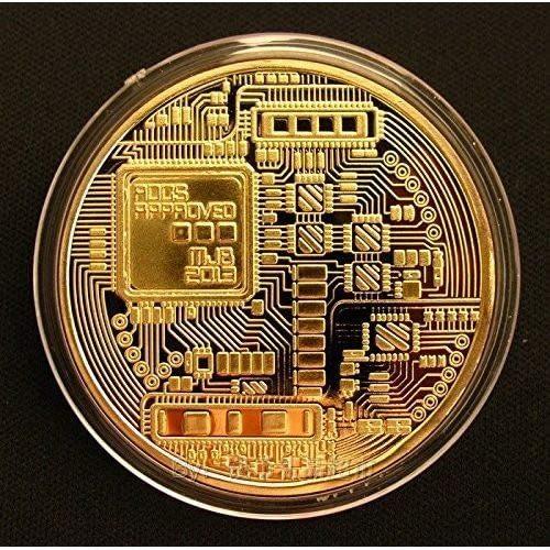 ビットコイン レプリカ Bitcoin replica 仮想通貨 金運グッズ ビットコイン ゴールド（金）5枚セット ゴルフマーカー マグネット 高品質版｜mscorp｜03