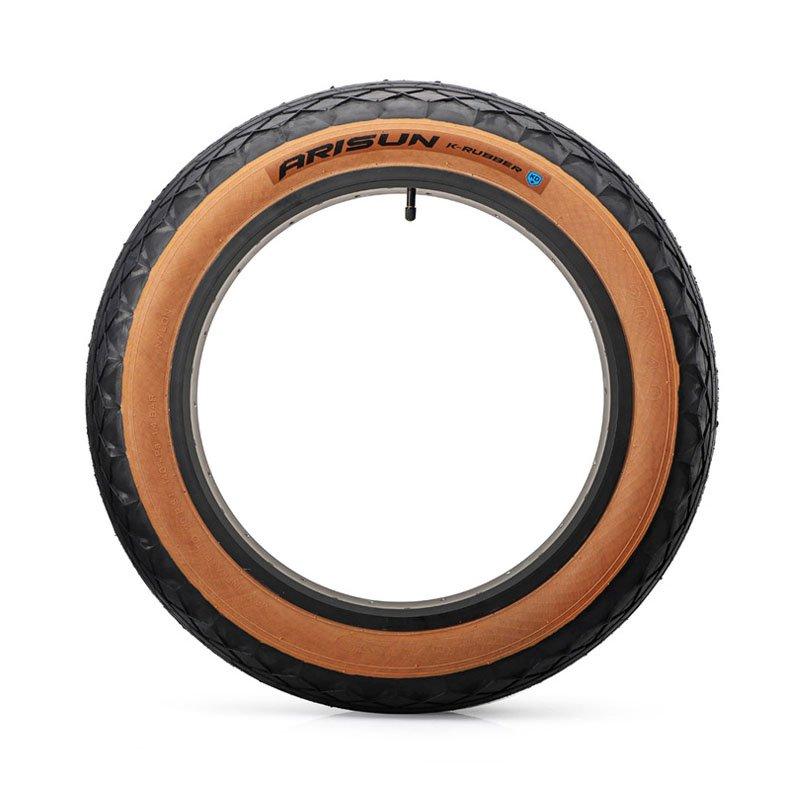 上等 20インチ 20X4.0 ファットタイヤ ブラウン e-Bike ファットバイク