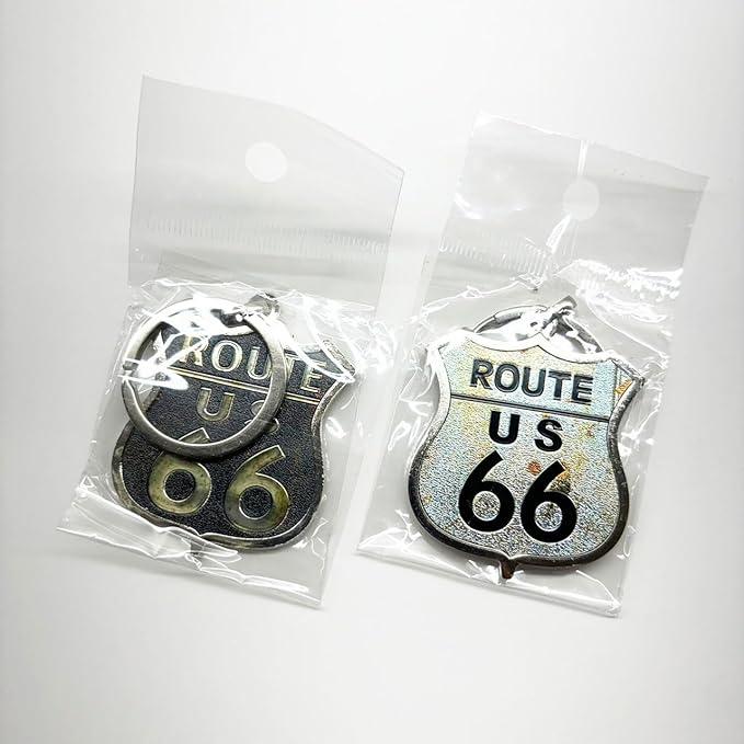 ルート66 ROUTE66 メタルキーリング アメリカお土産 アメリカ雑貨