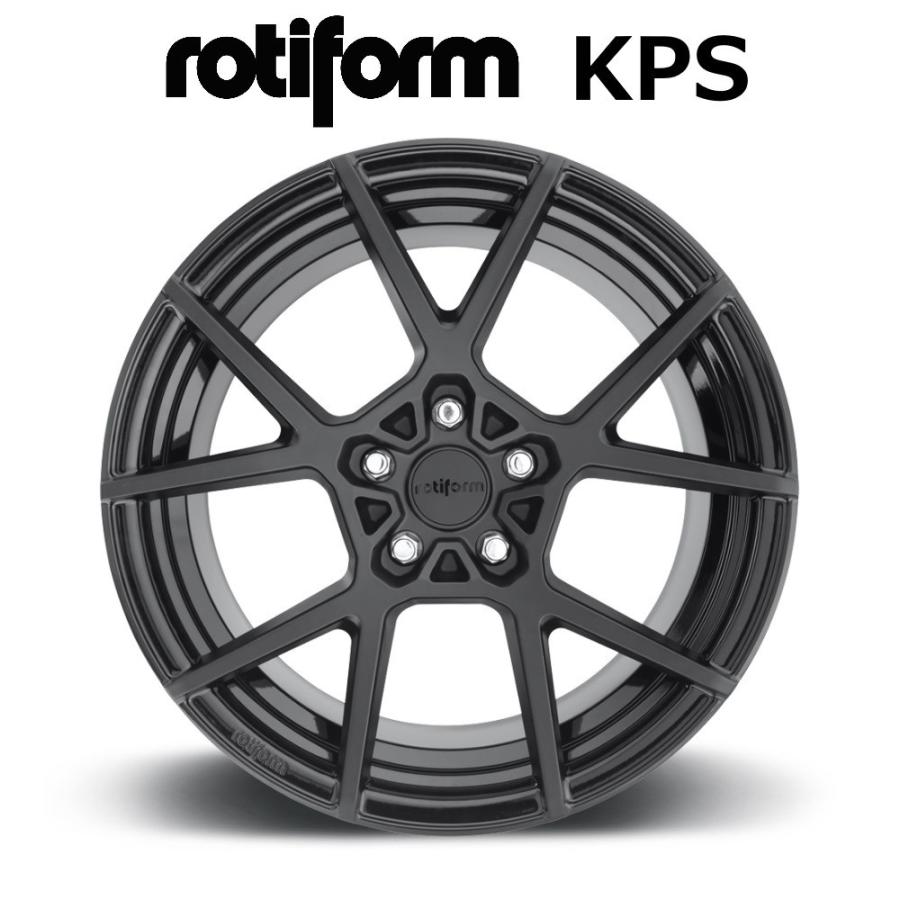 ROTIFORM KPS 20インチ 8.5 5H 112 +45 Matte black center glossy rim 
