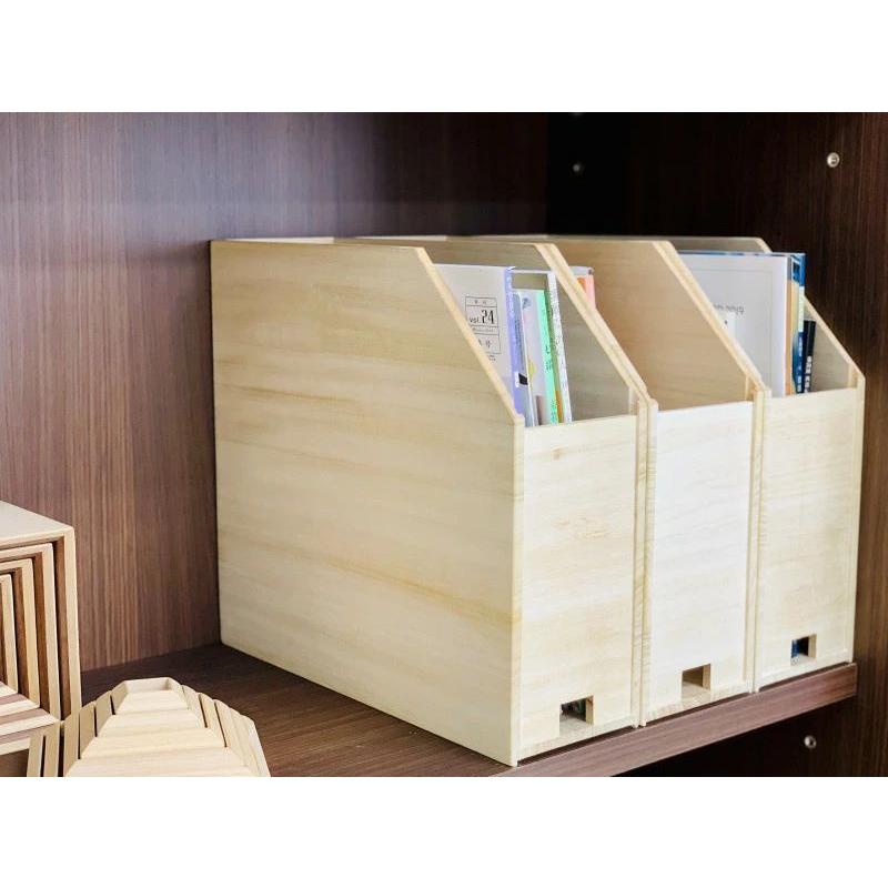 22新作モデル 増田桐箱店 ボックスファイル 横型ハーフ ファイルボックス ファイルスタンド 仕切り 木製 おしゃれ 卓上 収納 整理整頓 オフィス デスク 棚 Materialworldblog Com