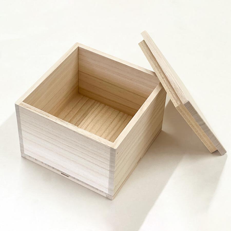 増田桐箱店 桐箱 茶碗用 【大サイズ 幅約16.6cm×奥行約16.6cm×高さ約