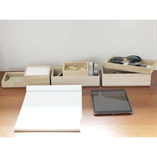 増田の桐箱【正方形 SSサイズ 幅約10cm×奥行約10cm×高さ約2.8cm】収納