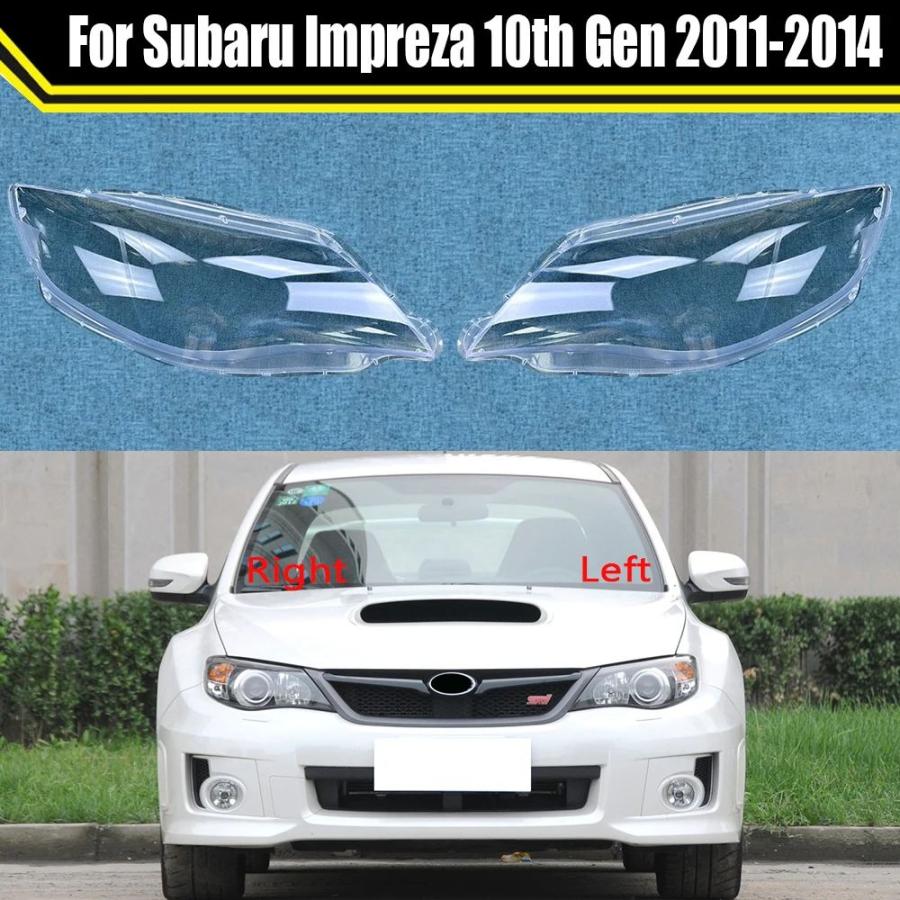 スバル インプレッサ 2011-2014 ヘッドライトカバー クリアレンズ 車用 並行輸入品_4