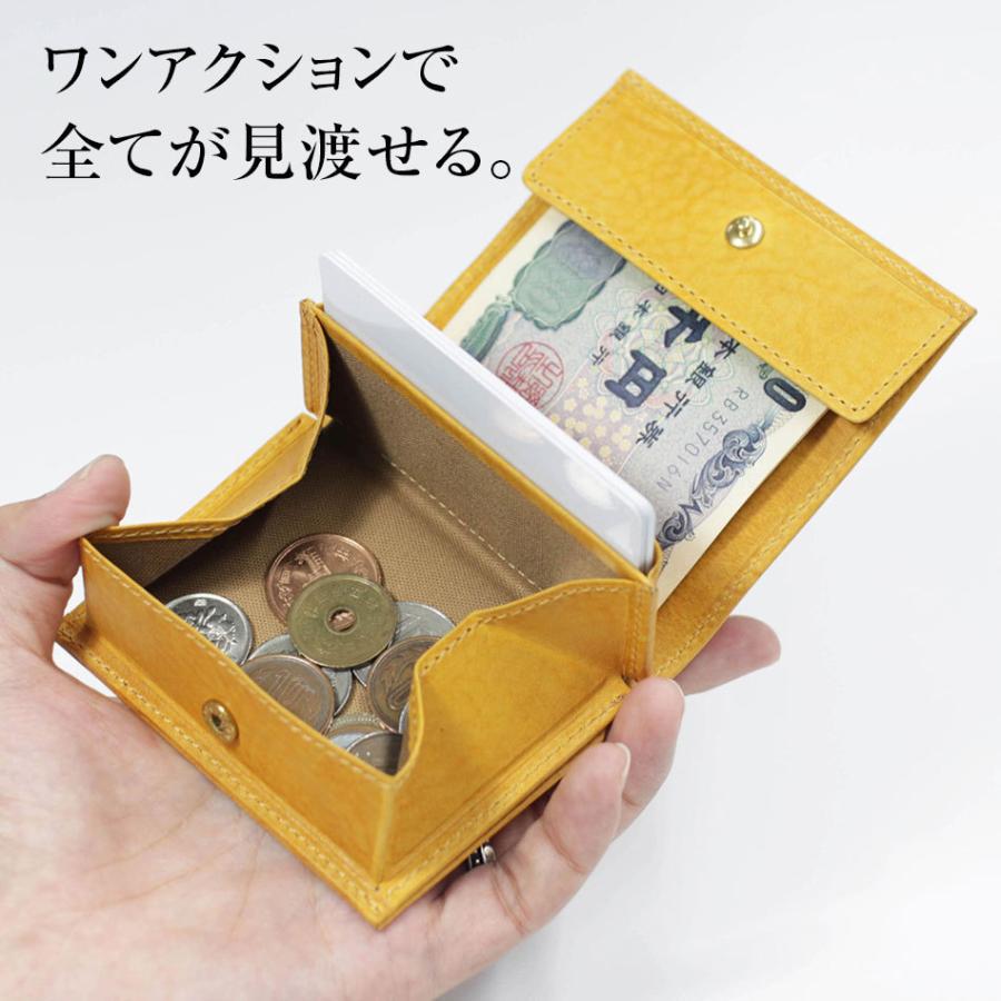 二つ折り財布 メンズ 牛革 バンビ 小銭入れ有り アイオア 日本製 aioa_MCK001｜msg｜04