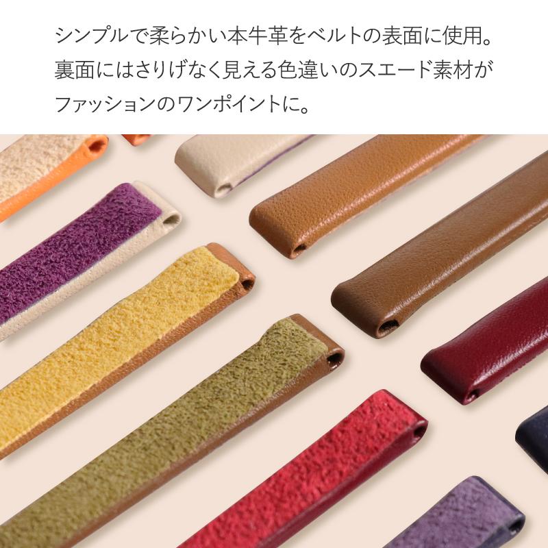 本革 細幅 6mm 7mm 8mm 時計ベルト 腕時計 ベルト 時計バンド バンド レディース ベージュ キャメル ワイン 牛革 レザー バンビ スモール サイズ BCA041 | BAMBI | 12