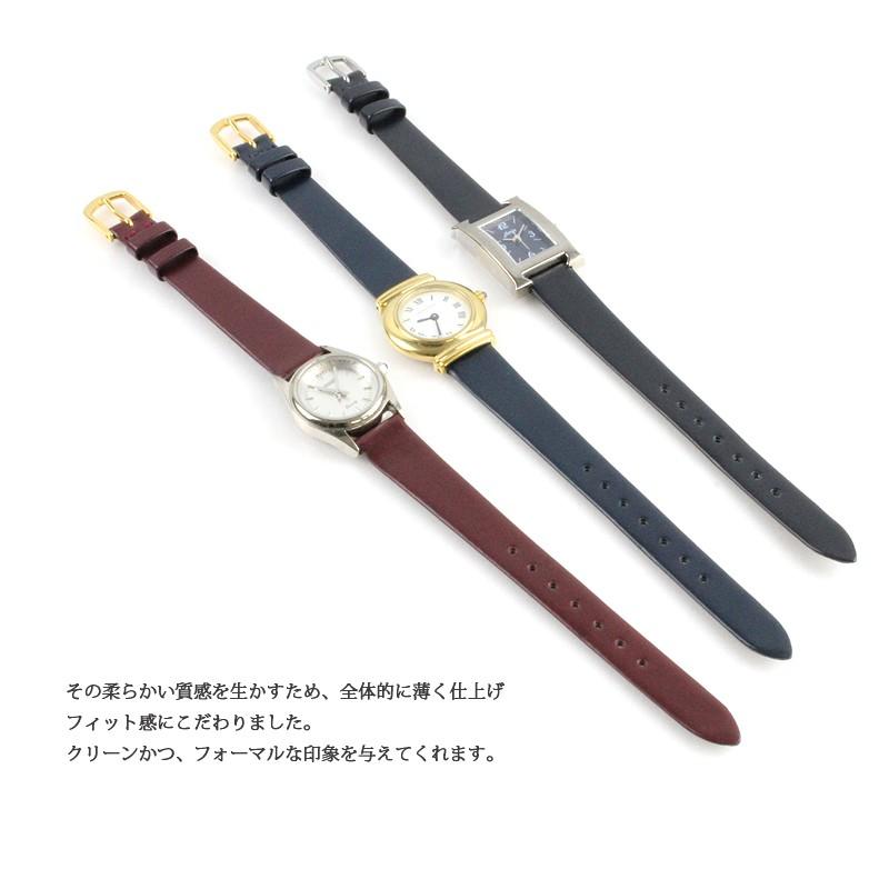 本革 レザー 牛革 腕時計ベルト 時計ベルト 時計 ベルト 時計バンド 時計 バンド バンビ レディース 国産牛革 グレーシャス BCA055 12mm 13mm 14mm | BAMBI | 03