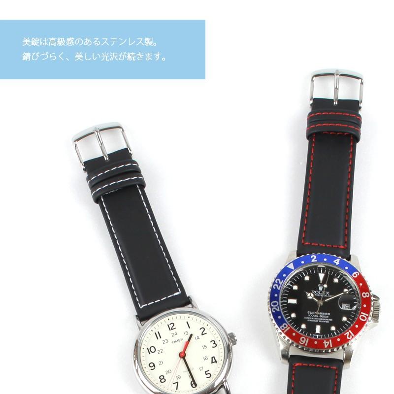 腕時計ベルト 時計ベルト 時計 ベルト 時計バンド 時計 バンド バンビ 合成ラバー BGB001 18mm 20mm | BAMBI | 02