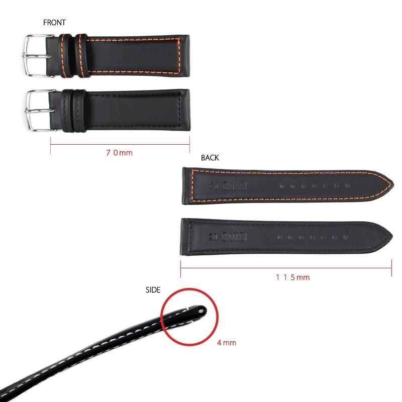 腕時計ベルト 時計ベルト 時計 ベルト 時計バンド 時計 バンド バンビ 合成ラバー BGB001 18mm 20mm | BAMBI | 04