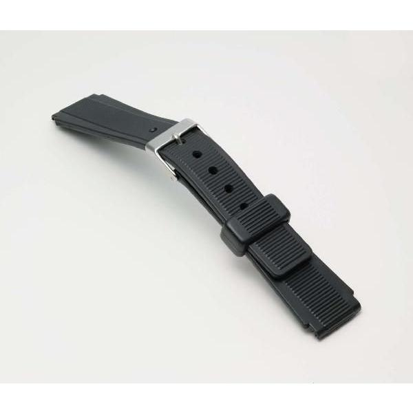 ウレタン 薄型 16mm 17mm 18mm 替えベルト 腕時計ベルト 時計ベルト 時計 ベルト 時計バンド バンド バンビ スポーツタイプ ブラック BGB107A | BAMBI