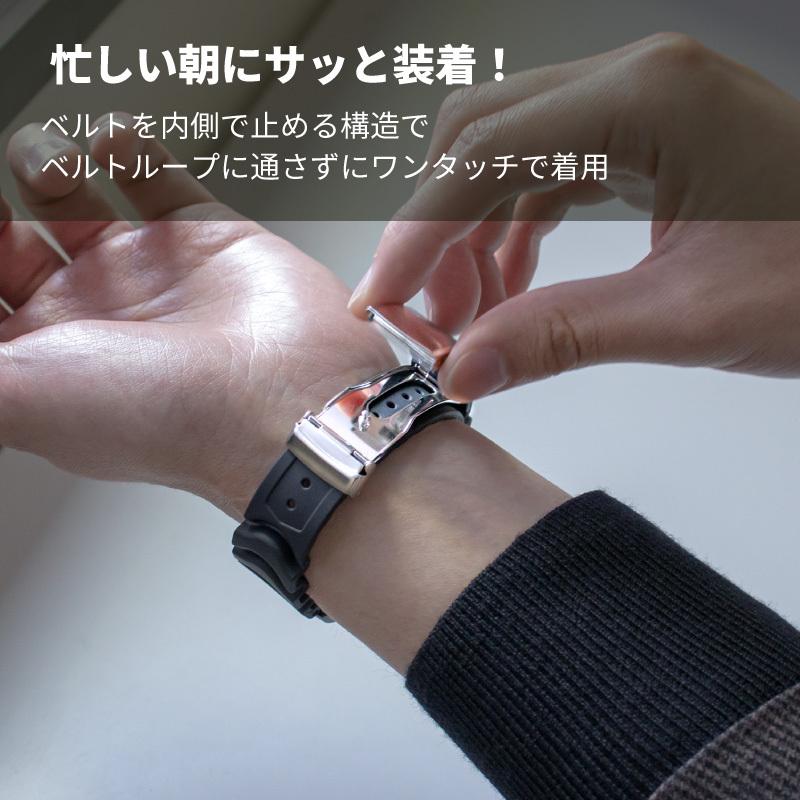正規品質保証】 腕時計 ベルトループ 2個セット ラバー バンド シリコン 16mm 時計