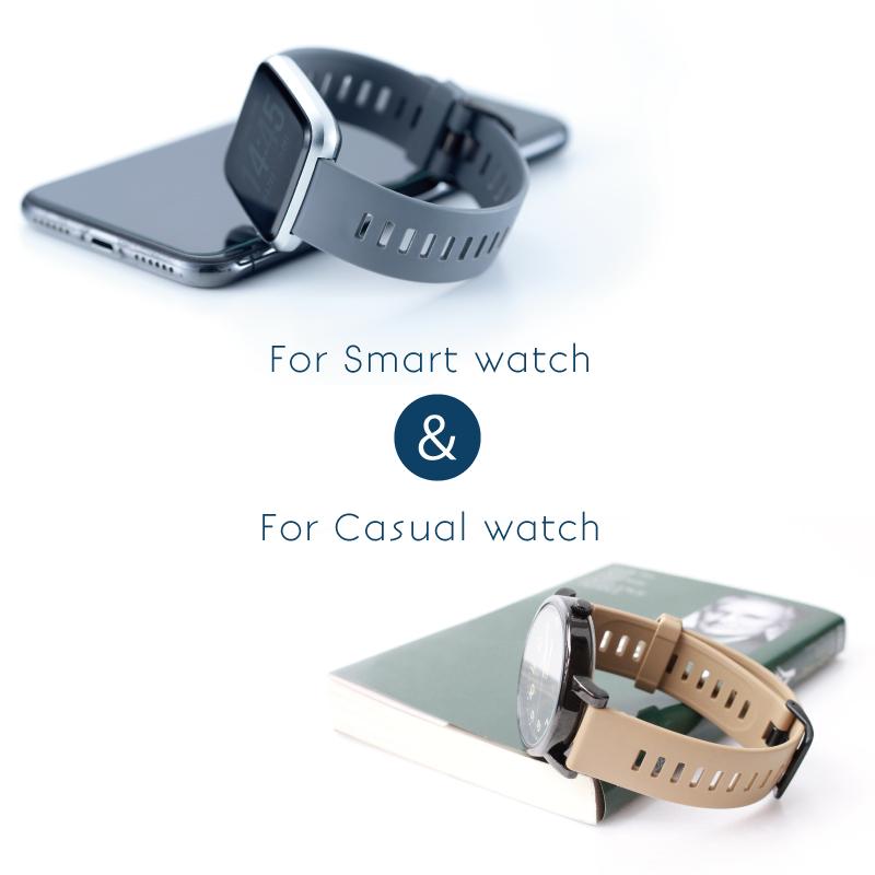 ウレタン 時計ベルト 20mm 22mm 時計 ベルト 腕時計ベルト  クリッカー クイックレバー ストレート メンズ 腕時計バンド レバータイプ BGLG001 BGLP001 BGLB001 | BAMBI | 01