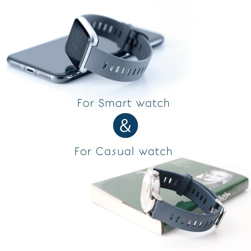 ウレタン 時計ベルト 20mm 22mm ラバー 完全防水 クリッカー スポーツ アウトドア ジム スマートウォッチ メンズ レディース レバー クイックレバー BGLS001 | BAMBI | 01