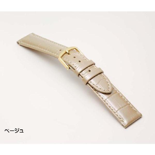 本革 牛革型押し 腕時計ベルト 12mm 13mm 14mm 16mm 18mm 20mm パールカラー 時計ベルト レザー 時計 ベルト バンビ 時計バンド 牛革型押し BKE005 BKE105 | BAMBI | 03