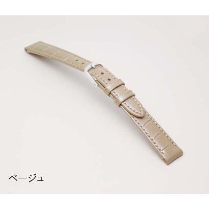 本革 牛革型押し 腕時計ベルト 12mm 13mm 14mm 16mm 18mm 20mm パールカラー 時計ベルト レザー 時計 ベルト バンビ 時計バンド 牛革型押し BKE005 BKE105 | BAMBI | 01