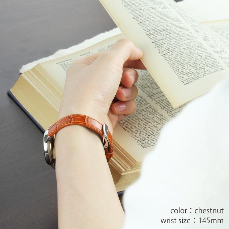 本革 腕時計ベルト 10mm 12mm 14mm 16mm 18mm 20mm ストレート 牛革型押し かわいい レディース レザー 時計 ベルト 時計ベルト 時計バンド ピンク BKE039 | BAMBI | 03