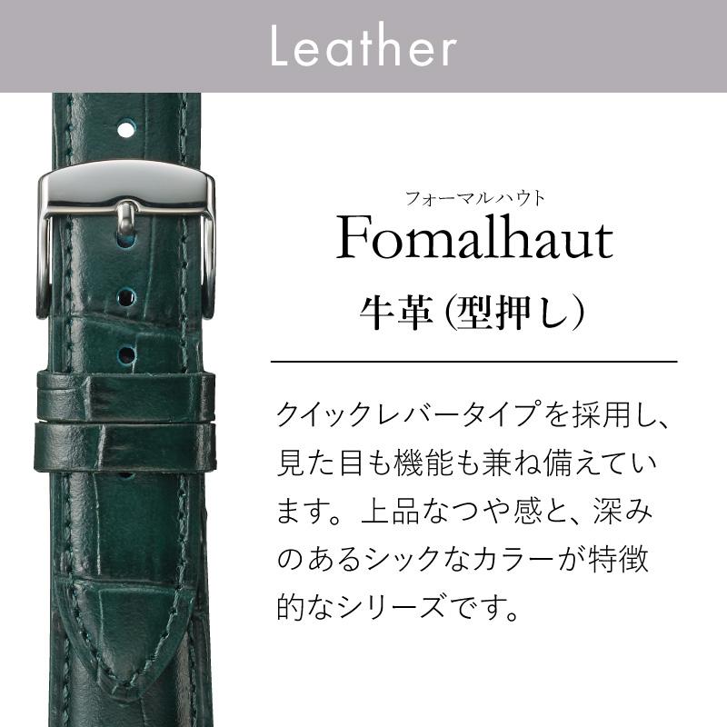 本革 時計ベルト 10mm 11mm 12mm 13mm 14mm 16mm 17mm 18mm 19mm 20mm 22mm 牛革型押し クイックレバー クリッカー 時計 ベルト メンズ 女性 ルキア BKLE040 | BAMBI | 04