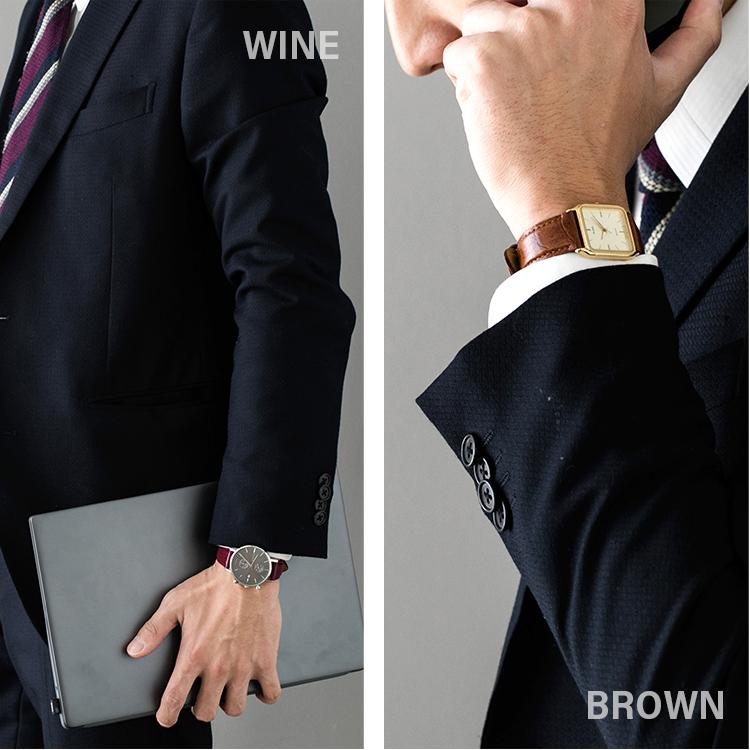 本革 撥水 時計ベルト ワニ型押し 10mm 11mm 12mm 13mm 14mm 15mm 16mm 17mm 18mm 19mm 20mm 革 牛革 レザー 腕時計 ベルト スコッチガード 防水 BKME051 バンビ | BAMBI | 09