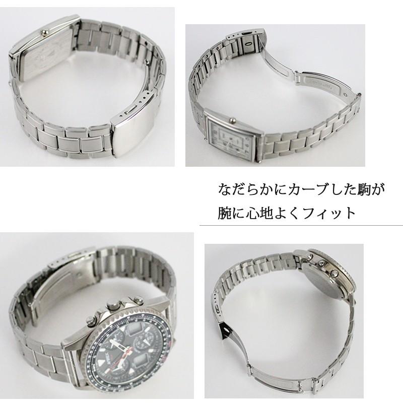 BAMBI 時計ベルト 交換 ステンレス 20mm 21mm 22mm シルバー メタル