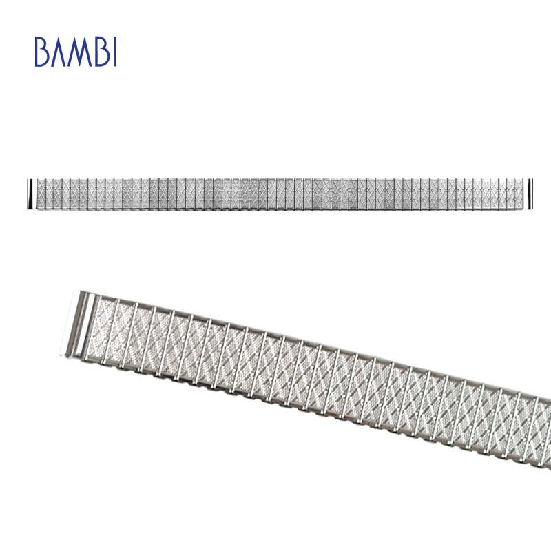 伸縮タイプ 時計ベルト 交換 10mm 11mm 12mm 13mm 14mm シルバー 金属 腕時計ベルト 時計バンド 時計 ベルト バンド レディース BSE5091-S BSE5092-S | BAMBI