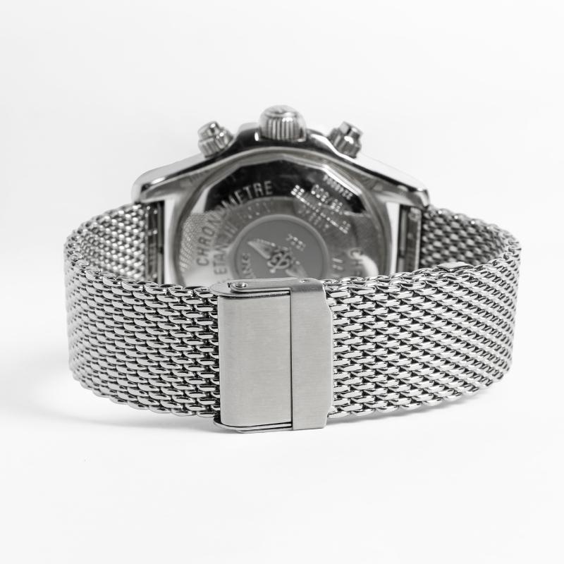 厚型 メッシュ スライド式 ステンレス 時計ベルト 20mm 21mm 22mm 24mm  鏡面 サテン シルバー 腕時計 バンド ベルト BSNE1210S BSNE1211S BSNE1212S BSNE1213S | BAMBI | 06